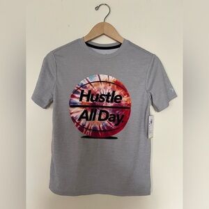 2/$15 Old‎ Navy Active Kids Go Dry XL 14-16 Youth Gray Basketball Sports Shirt